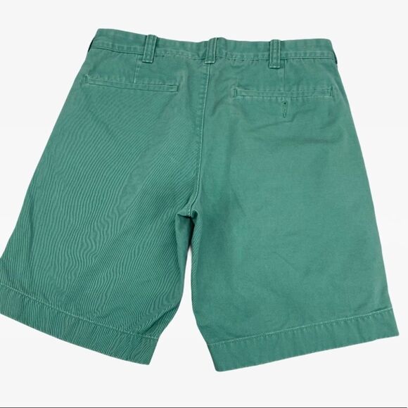 J. Crew Mens Green Gramercy Shorts size 30 Flat Front - Picture 2 of 3